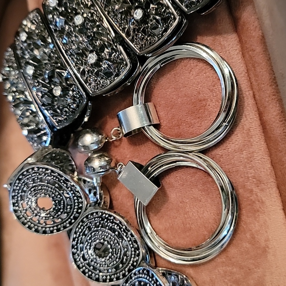 2 Beautiful Bracelets - 1 Striking Earrings